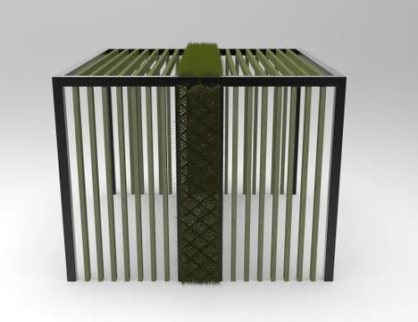 3d image of Wedding rotunda with grass 00001.jpg Illustrazione stock