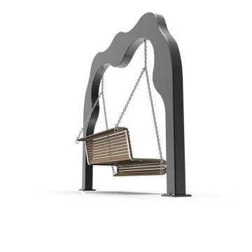 3d image of Willy's metall Park swing 03 Stock Illustration