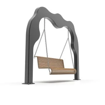 3d image of Willy's metall Park swing 02 Stock Illustration