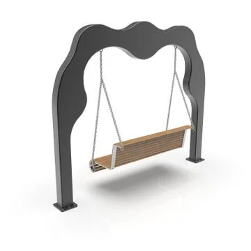 3d image of Willy's metall Park swing 04 Stock Illustration