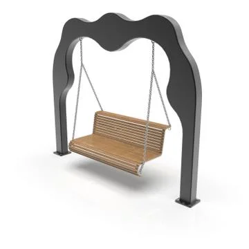 3d image of Willy's metall Park swing 05 Stock Illustration
