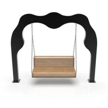 3d image of Willy's metall Park swing 01 Stock Illustration