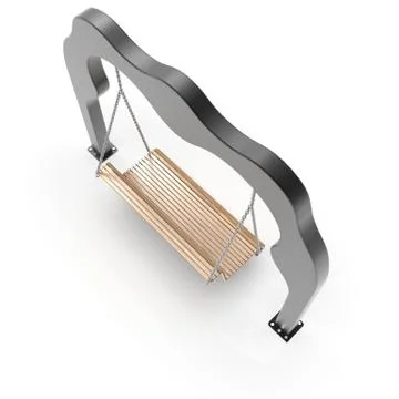 3d image of Willy's metall Park swing 06 Ilustração Stock