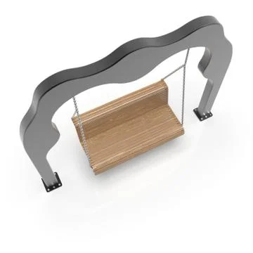 3d image of Willy's metall Park swing 07 Stock Illustration