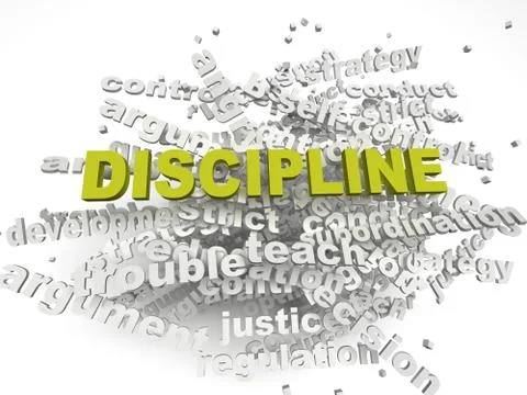 3d imagen discipline issues concept word cloud background イラスト素材