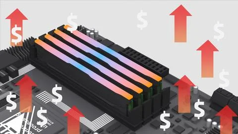 3D imaging and memory costs have increased due to the demand for large-scal.. 스톡 일러스트