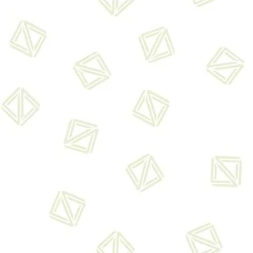 3d impossible geometric shape glyph seamless pattern Illustrazione stock