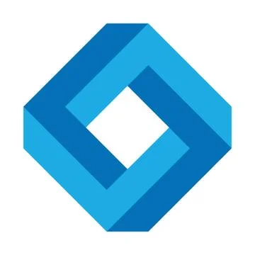 3D impossible square Stock Illustration