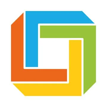 3D impossible square Illustrazione stock