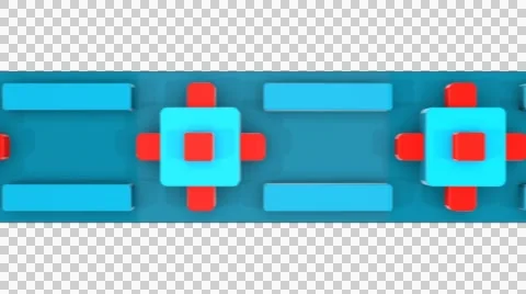 3D INCA CROSS PATTERN COLORFUL STRIPE ANIMATION. ALPHA CHANNEL. Stock Footage 47967243