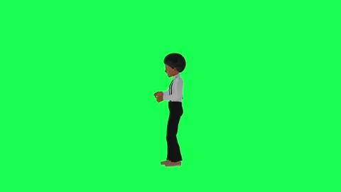 3d indian handsome boy playing cards, right angle green screen video Video stock 259823607