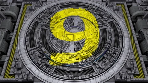 3D Industrial Coundown Header 库存影片 57680236