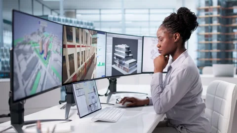 3D Industrial Engineering Technology Project Stock Footage 328406963