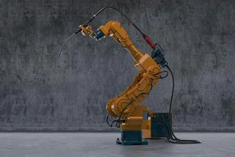 3d industrial robots SCI-Fi concept technology Stock Illustration