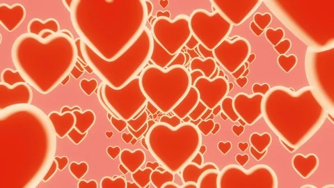 3D Infinite Loop Heart flying on Pink background. Stock Footage 122519581