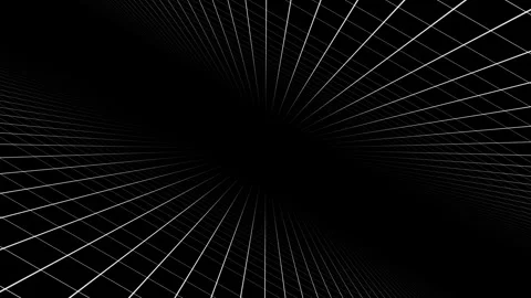 3D infinite white grid tunnel seamless loop animation with moving diagonal. Stock Footage 320185410