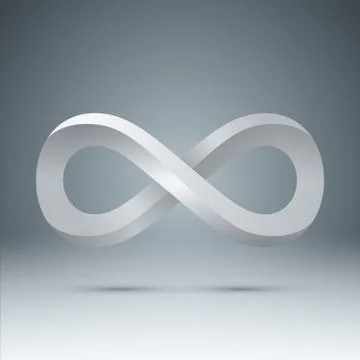 3d Infinity - realistic icon. Stock Illustration