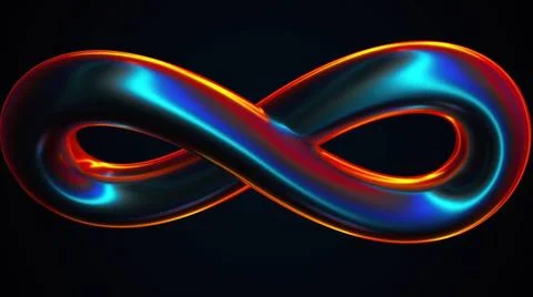 3d infinity sign 3d infinity sign. Computer generated render Copyright: xZ... Foto stock