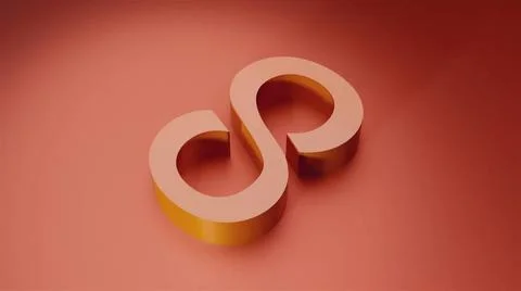3d infinity sign 3d infinity sign. Computer generated render Copyright: xZ... Foto stock