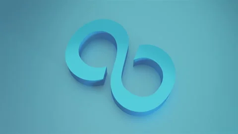 3D infinity sign Stock Footage 236696626