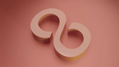 3D infinity sign Stock Footage 236696755