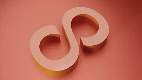 3d infinity sign Stock Footage 257109595