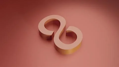 3D infinity sign Stock Illustration