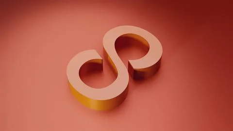 3d infinity sign 스톡 일러스트