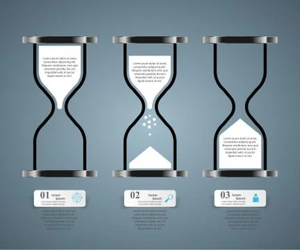 3D infographic design template and marketing icons. Stock Illustration
