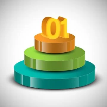 3D infographic vector design. Stock Illustration