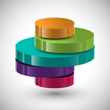3D infographic vector design, vector 스톡 일러스트