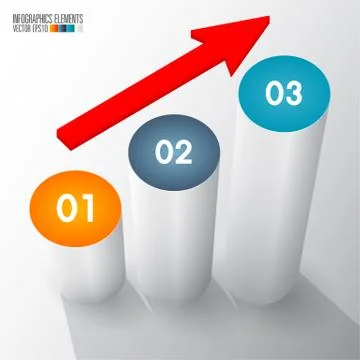 3d infographics template Stock Illustration