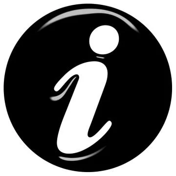 3D Information Sign Stock Illustration