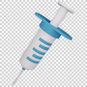 3D Injection or Syringe  Stock Illustration