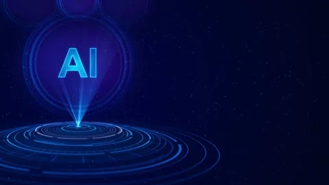 3D Innovative Advanced AI Chip. Human Futuristic Processor. Artificial Intellige Stock Footage 311871105