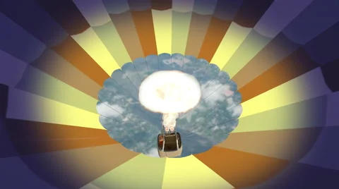 3D. Inside the hot air balloon 4K. Ultra HD. Stock Footage 57681995