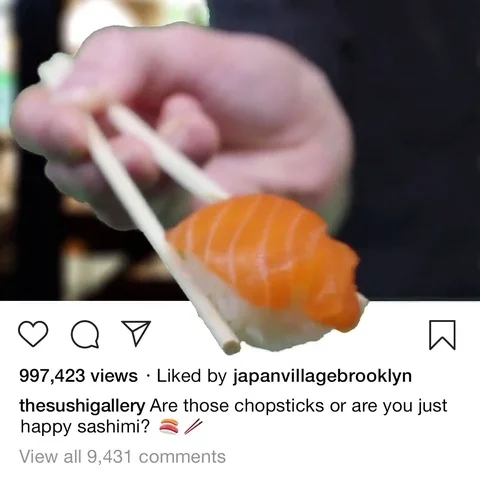 3D Instagram Post - Sushi (Salmon Nigiri) Stock Footage 120633615
