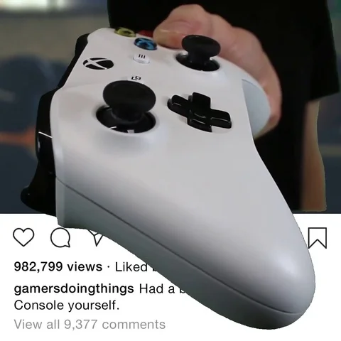 3D Instagram Post - Video Game Controller Stock Footage 121658379