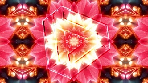 3D Interlocking Triangle Fractal Loop - Sacred Geometry VJ 4K60 動画素材 332722803