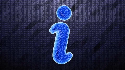 3D internet icon isolated in binary cyberspace. Stock Footage 232097683
