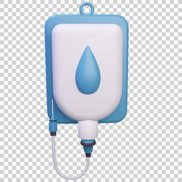 3D Intravenous Drip  Stock Illustration