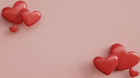 3d invitation card on pink backdrop. Modern design. 3d render. Abstract tex.. Stock Illustration