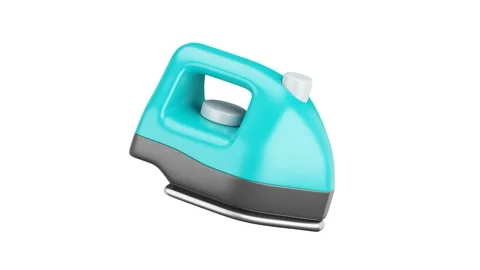 3d iron animation on the white background Stock Footage 219592964