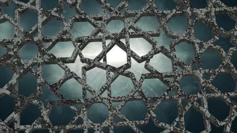 3d Islamic Arabic Stylish Pattern Background Stock Footage 297727914