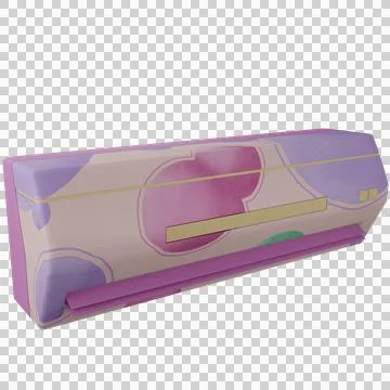 3D Isolated Air Conditioner Stock Illustration