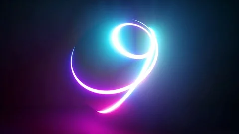 3d of isolated ball object, abstract neon background, looped animation Video stock 116416428