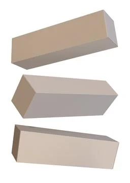 3D Isolated Creative Box on White Background. Stock Illustration