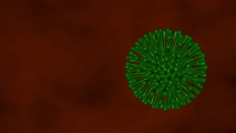 3D isolated rendering virus in blood Stock Footage 128331367