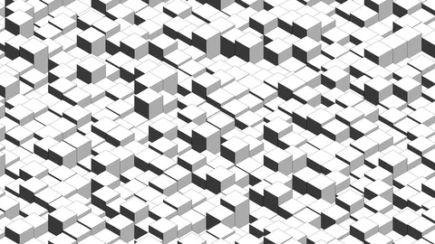 3d Isometric cube structure loop 2 Видео 71060595