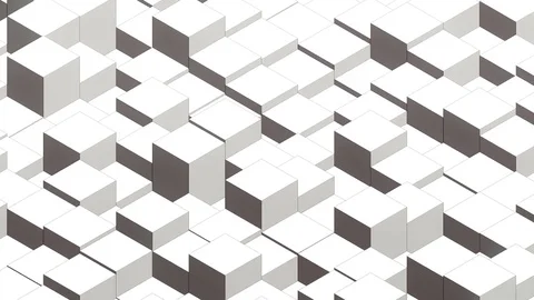 3d Isometric cube structure loop 3 Видео 71118547